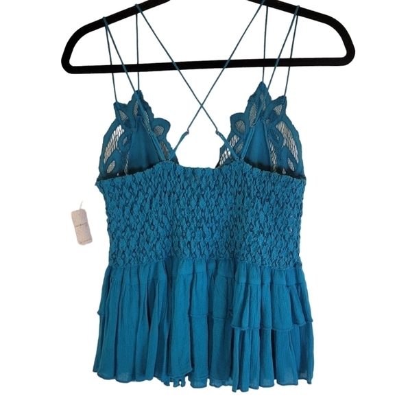 Free People Adella Cami in Teal•M☆HOST PICK ☆ - Picture 10 of 15